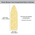 thumbnail image 5 of HELLHERO Ironing Board Cover Polyester Fiber Fabric Yellow Pattern with Hook and Loop Elastic Edge Ironing Cover Protector for Women for Household Items, 5 of 5