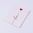 thumbnail image 1 of Tarjeta de invitación en blanco Simple, tarjeta de agradecimiento con patrón de corazón de electrocardiograma, tipo plegable, tarjeta de felicitación para pequeñas empresas, 10 piezas, 1 of 4
