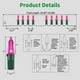 thumbnail image 5 of Cadena de luces LAMPHOME 100 LED rosas 6,6 m 120 V IP44, 5 of 7