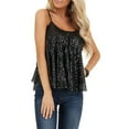 thumbnail image 2 of Lindreshi Tank Tops for Women Women's Summer Sequin Suspender Vest Sleeveless Tops, 2 of 8