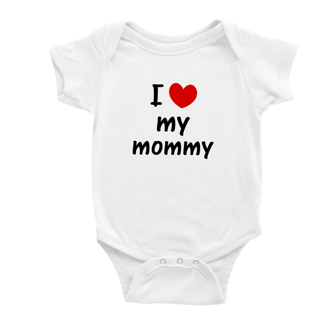 Twin Baby Clothes I Love My Daddy Mommy Newborn Boys Girls Romper (White, 18-24M)