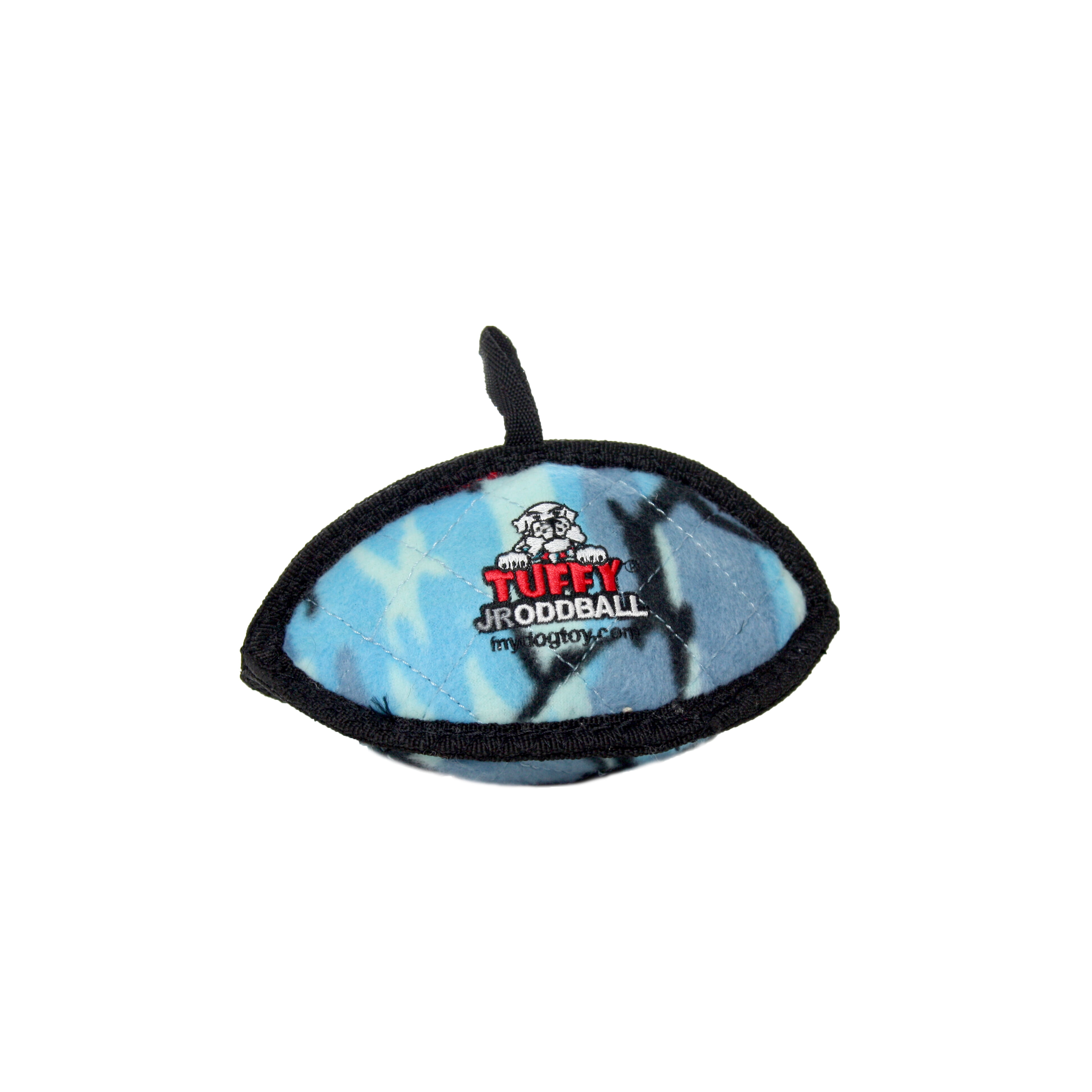 Tuffy Jr Odd Ball Camo Blue, 2-Pack, Durable Plush Dog Toys