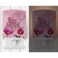 thumbnail image 2 of Caroline's Treasures BB5418CNL The Best Mom in the World Ceramic Night Light, 6x4x3", multicolor, 2 of 2