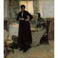 thumbnail image 2 of Maria Wiik 20x22 Black Ornate Framed Double Matted Museum Art Print Titled: Out into the World (1889), 2 of 5