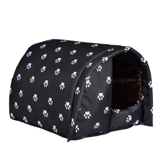 SgJHXb Pet Winter Home Outdoor Cold Proof Cat House And Warm Foldable Cat Bed