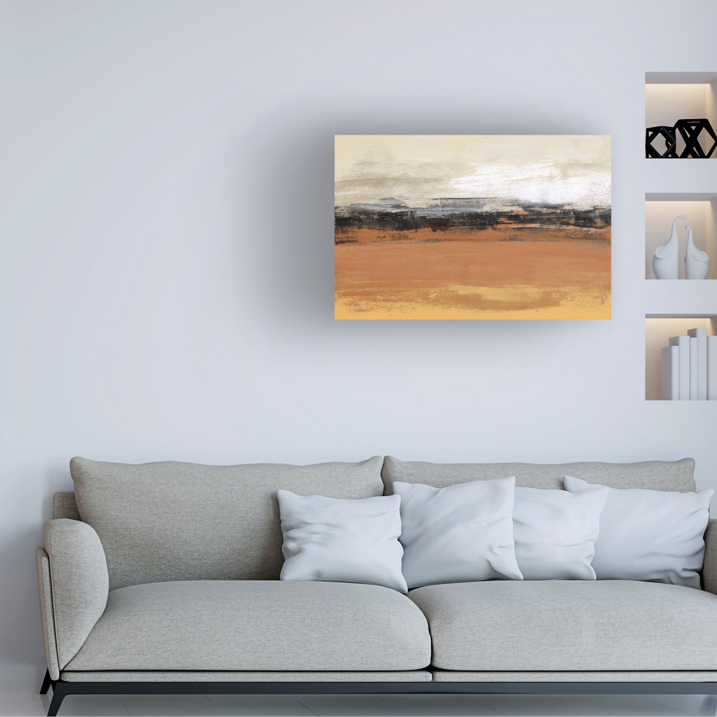 Sharon Gordon 'Bridges Ochre I' Canvas Art