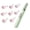 Pink, variant on Soft Double Sided Fleece Bed Clips 9PCS Set Hook Tool Included Without Needle Design Nonslip Quilt Fastener