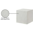 thumbnail image 4 of Pemberly Row Off White Marble Finish Concrete Indoor/Outdoor End Table, 4 of 8