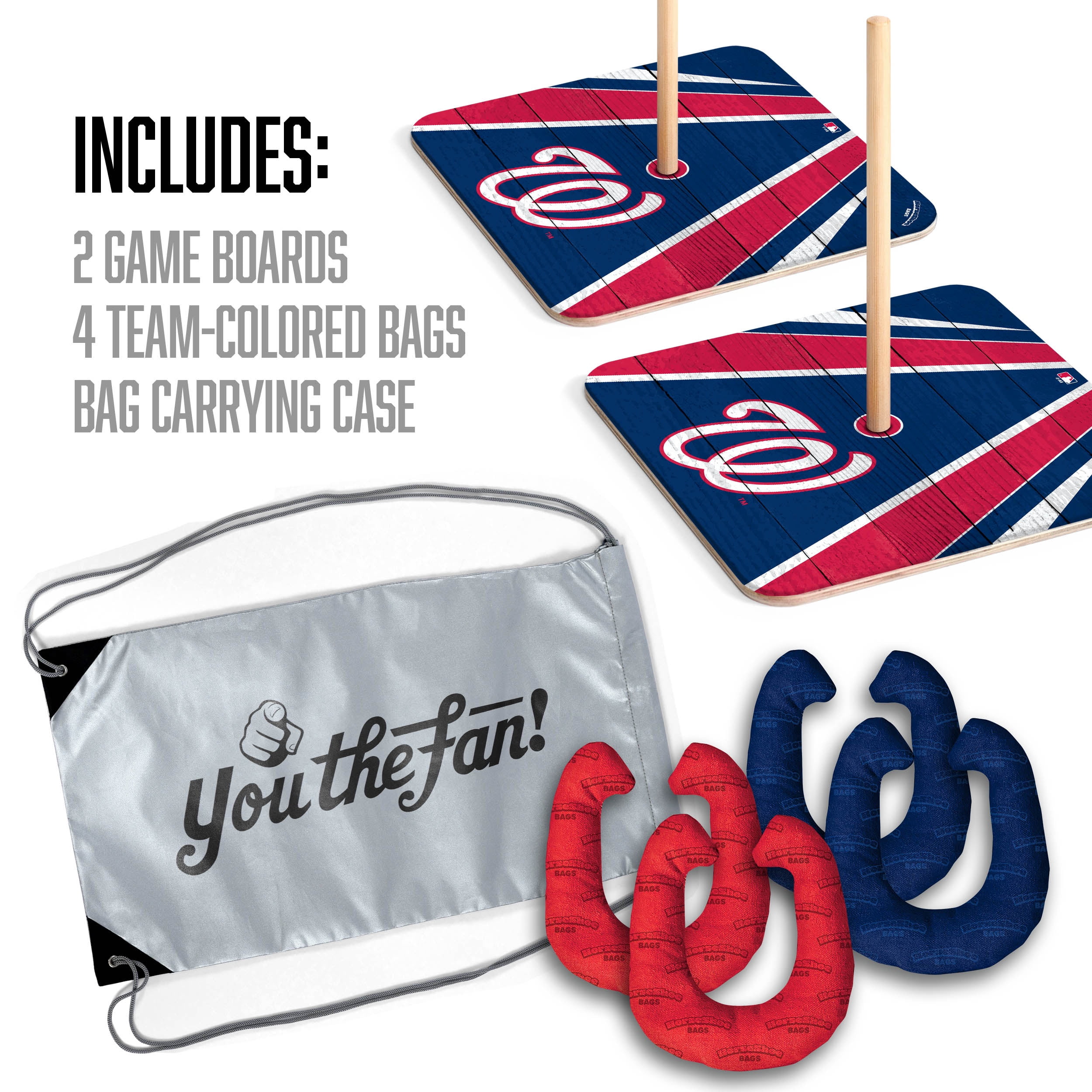YouTheFan MLB Washington Nationals HorseShoe Bags