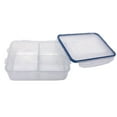 thumbnail image 3 of Starfrit LocknLock Plastic Divided Lunch Container - Removable Divider - 54oz/1.6L - Airtight & Leakproof - 4-Sided Locking Lid, 3 of 10