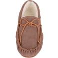 thumbnail image 2 of SNUGRUGS Womens Luxury Wool Suede Moccasin / Slipper with Rubber Sole (10 US, Light Brown), 2 of 7