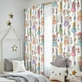 thumbnail image 5 of Blackout Kids Curtains,Colorful Fairy Flower Pattern Childrens Insulated Curtains Set Of 2,Bedroom Essentials,Toddler Room Decor 52"x84", 5 of 5