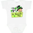 thumbnail image 3 of Inktastic My 1st St. Patrick's Day- Baby in Top Hat and Bow Boys or Girls Baby Bodysuit, 3 of 5