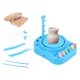 thumbnail image 5 of Máquina moldeadora de cerámica para niños, mini máquina de cerámica hecha a mano, bricolaje azul, 5 of 9