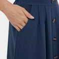 thumbnail image 6 of Sngxgn Pleated Skirt for Women Women's High Waisted Skorts Skirts for Women(Blue,XL), 6 of 6