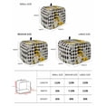 thumbnail image 2 of Daisy Floral Small Toaster Cover 2 Slice, Kitchen Appliance Covers, Bee Gnomes Flowers Black White Plaid Toaster Oven Cover with Loop, Bread Machine Cover Polyester Dust Cover Protection, 2 of 4