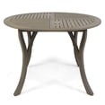 thumbnail image 6 of JERFIT 47 inch Round Outdoor Patio Dining Table, Acacia Wood Teak Finish Grey Weather-Resistant Garden Table for 4-6 Person, 6 of 7