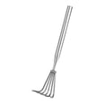thumbnail image 3 of DYNWAVECA Garden Rake Portable Comfortable Handle Hand Rake for Digging Beach Planting 5 Tines, 3 of 10