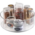 thumbnail image 1 of Clear Lazy Susan Turntable Organizer, Designed for Wide Application with 4 Compartments for Organized Storage, Elevating Your Living Experience (30cm Diameter), 1 of 8