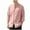 Pink, variant on Chiccall Mens Button Down Shirts Solid 3/4 Sleeve Summer Casual Shirt Tops BlackL