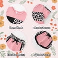 thumbnail image 4 of Baby Girl Clothes Toddler Girls Summer Outfit Cute Leopard Camo Printed Short Sleeve T Shirt and Shorts 2-Pieces Clothing Sets 18M, 4 of 6