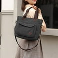 thumbnail image 5 of Women's Canvas Tote Purse Shoulder Crossbody Bag Small Handbag Multi-pocket Top Handle Work Bags, 5 of 11