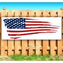 American Flag 13 oz Vinyl Banner With Metal Grommets