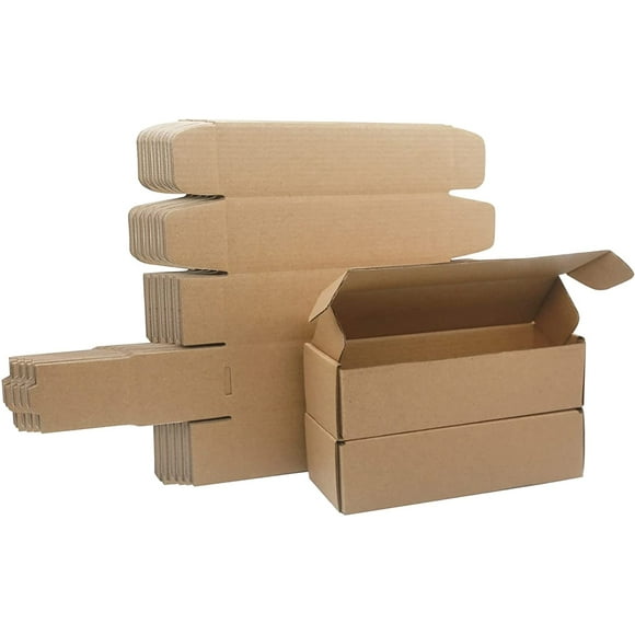 Corated Cardboard Shipping Boxes, 255x65x65mm/10"x2.5"x2.5" Small Parcel Boxes, Packaging Mailing Boxes