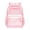 Pink, variant on Clear Backpack Heavy Duty Transparent Bookbag Dual Separate Front Zipper Pockets Side Mesh Water Bottle Pockets Adjustable Shoulder Straps See Through Backpack for School Concert Sports Travel