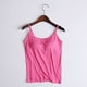 thumbnail image 2 of Camiseta sin mangas con tirantes y cojín en el pecho - Sin anillas de acero, diseño elástico acanalado para uso informal/deportivo - S-XXL, 2 of 4