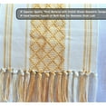 thumbnail image 5 of Farmhouse Cotton Woven Dining Table Runner with Tassels 14 x 72 Inches, Mustard Yellow & Cream | Boho Dresser Scarf / Console Table or Buffet Top Cover, 5 of 6