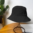 thumbnail image 4 of HOMEIORA Waterproof Bucket Rain Hat with Chin Strap Quick Dry Packable Boonie Sun Hat Safari Hat UV Protection - Black, 1 Pack, 4 of 6