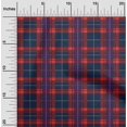 thumbnail image 1 of oneOone Georgette Viscose Fabric Tartan Check Print Fabric By The Yard 42 Inch Wide, 1 of 4