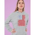 thumbnail image 2 of Vintage 1776 Patriotic Flag Hoodie Women's, 2 of 4