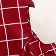 thumbnail image 4 of Robe à Carreaux pour Mère et Fille, Jupe à Manches Longues Parent-Enfant, 4 of 6
