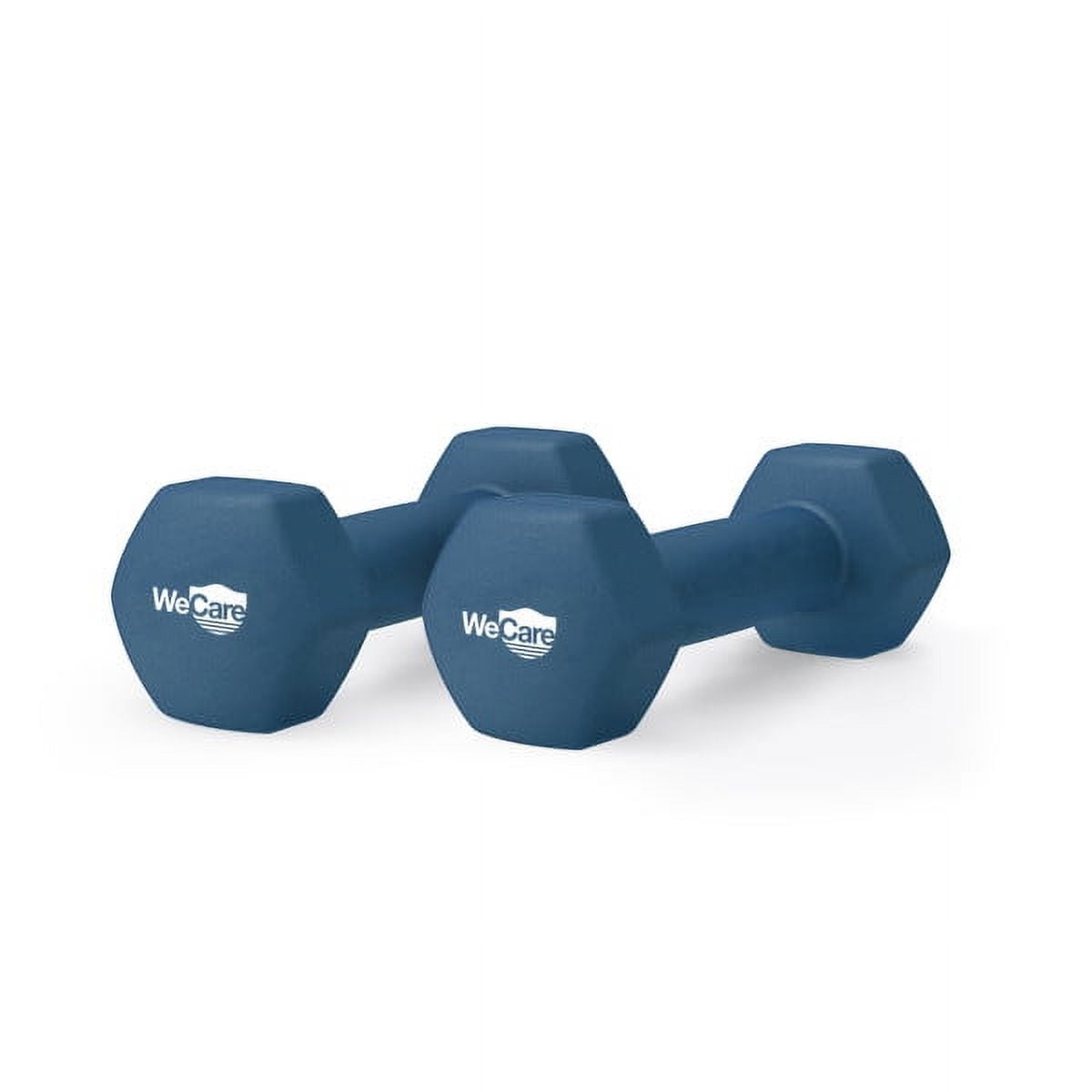 WeCare Fitness, 5lb Neoprene Dumbbell, Pair - Blue