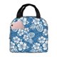thumbnail image 1 of Easygdp Leaves And Flowers Bolsa Térmica Premium - Tela Oxford Impermeable, Gran Capacidad, Bolsillo Frontal, Unisex para Trabajo, Escuela, Actividades al Aire Libre y Picnics, 1 of 8