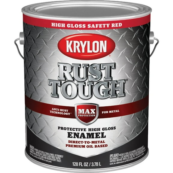 Valspar Anti-Rust Armor Enamel - Durable, High Gloss, Rust Control - 1 Gal, Red, Spray — Residential Use, Standard Application