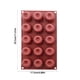 thumbnail image 3 of Molde de silicona para cupcakes de 15 cavidades | Moldes de grado alimenticio para magdalenas, pasteles y chocolate | Moldes redondos antiadherentes flexibles de 15 piezas para pasteles, 3 of 6