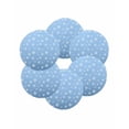 thumbnail image 7 of 13 Inch Round Placemats Set of 6, Christmas Sky Blue Non Slip Heat Insulation PP Table Mats, Xmas Snowflakes Winter Minimalist Washable Place Mats for Kitchen Dining Party Table Decor, 7 of 7