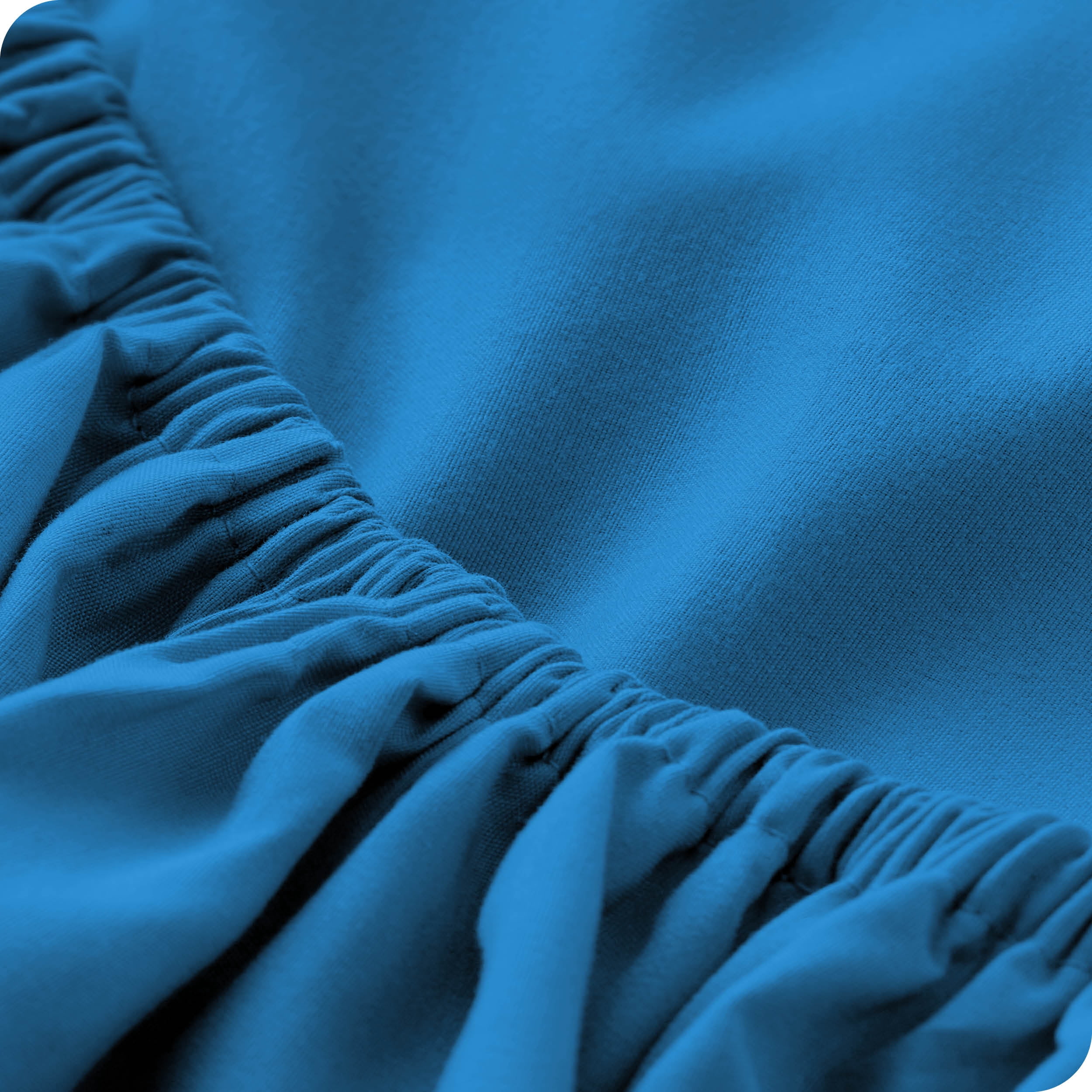 Bare Home Medium Blue Microfiber Sheet Set, Wrinkle Resistant, Deep Pocket, Split King