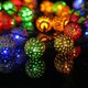thumbnail image 5 of Lámpara de bola marroquí solar Cadena LED Metal Hueco Luz de hadas colorida (7m) Tmvgtek Iluminación del hogar multifuncional, 5 of 9