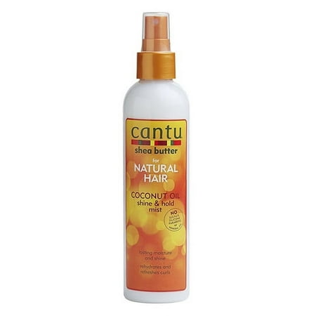 Cantu Shea Butter For Natural Hair Coconut Oil Shine And Hold Mist, 8 Oz, 2 Pack