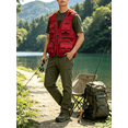 thumbnail image 3 of Busydd Plus Size Men's Outerwear Vests Comfy Zipper Sleeveless Outdoor Hiking Cargo Vest for Men Casual Solid Color Multi-Pockets Sport Coats for Men M, 3 of 5