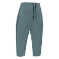thumbnail image 5 of Men's Casual Harem Pants Breathable Loose Fit Summer Trousers Comfortable Daily Wear Versatile Basic Style Lightweight Relaxed Beach Yoga Men's Pants Relaxed Fit Lounge Big and Tall, 5 of 7