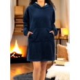 thumbnail image 4 of Camison Para Dormir Mujer Pijama Aborregada Batas Dama Bluson Maxi Sudadera Polar, 4 of 5