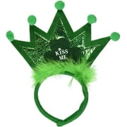 PMU St. Patrick's Day Headwear Decorations and Party Supplies - Shamrock Tiara Green Headband - Irish Costume, Party Accessory (1/pkg) Pkg/1