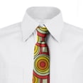 thumbnail image 3 of Necktie, Circles in Warm Pastel Tones, 3.7", Multicolor, by Ambesonne, 3 of 4