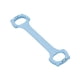 thumbnail image 2 of Banda de resistencia para fitness con forma de 8, equipo de ejercicio con cuerda elástica para resistencia. Azul, 2 of 9