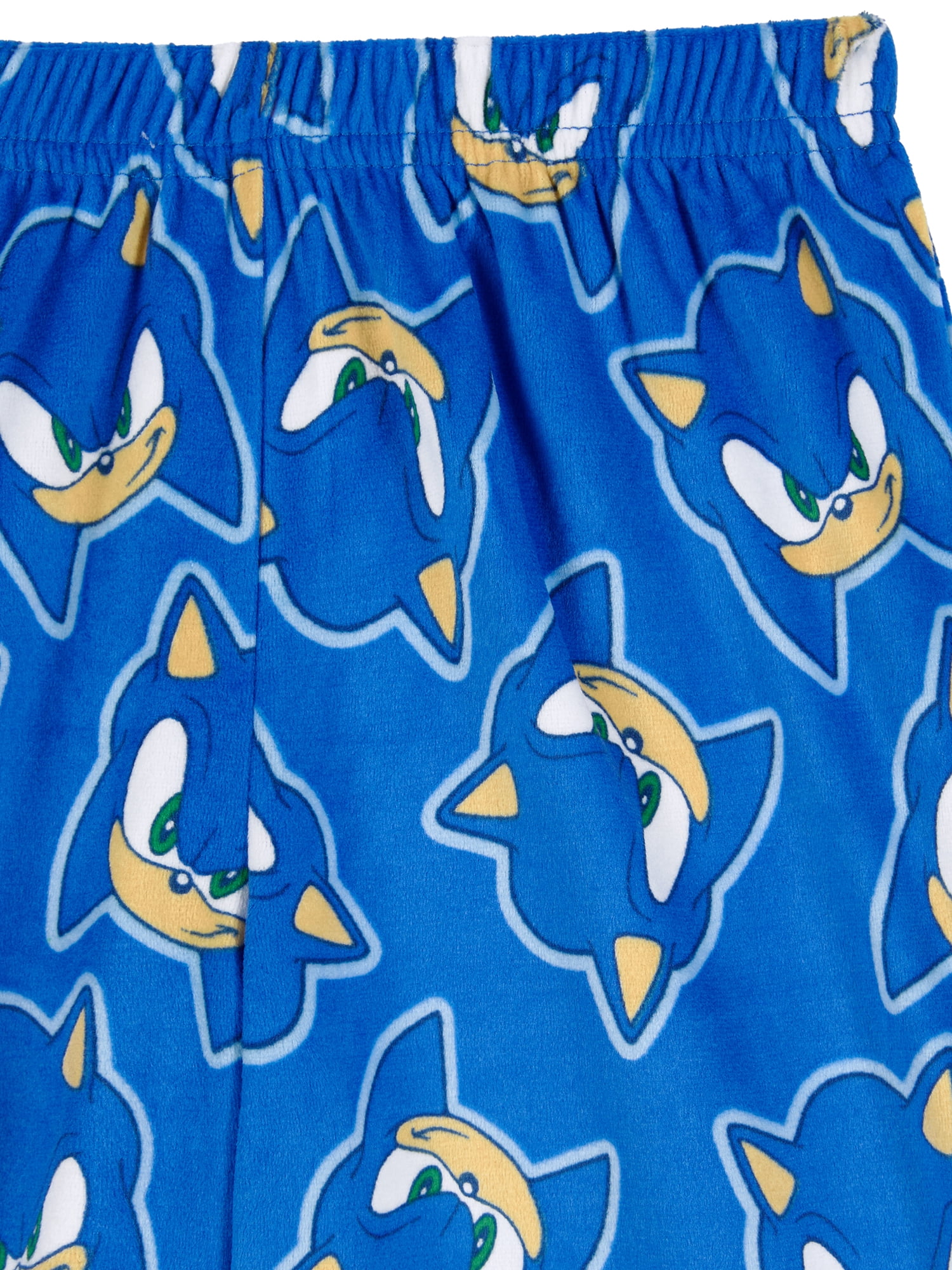 Sonic the Hedgehog Boys Short Sleeve Top and Sleep Pants Pajama Set, 2-Piece, Sizes 4-16